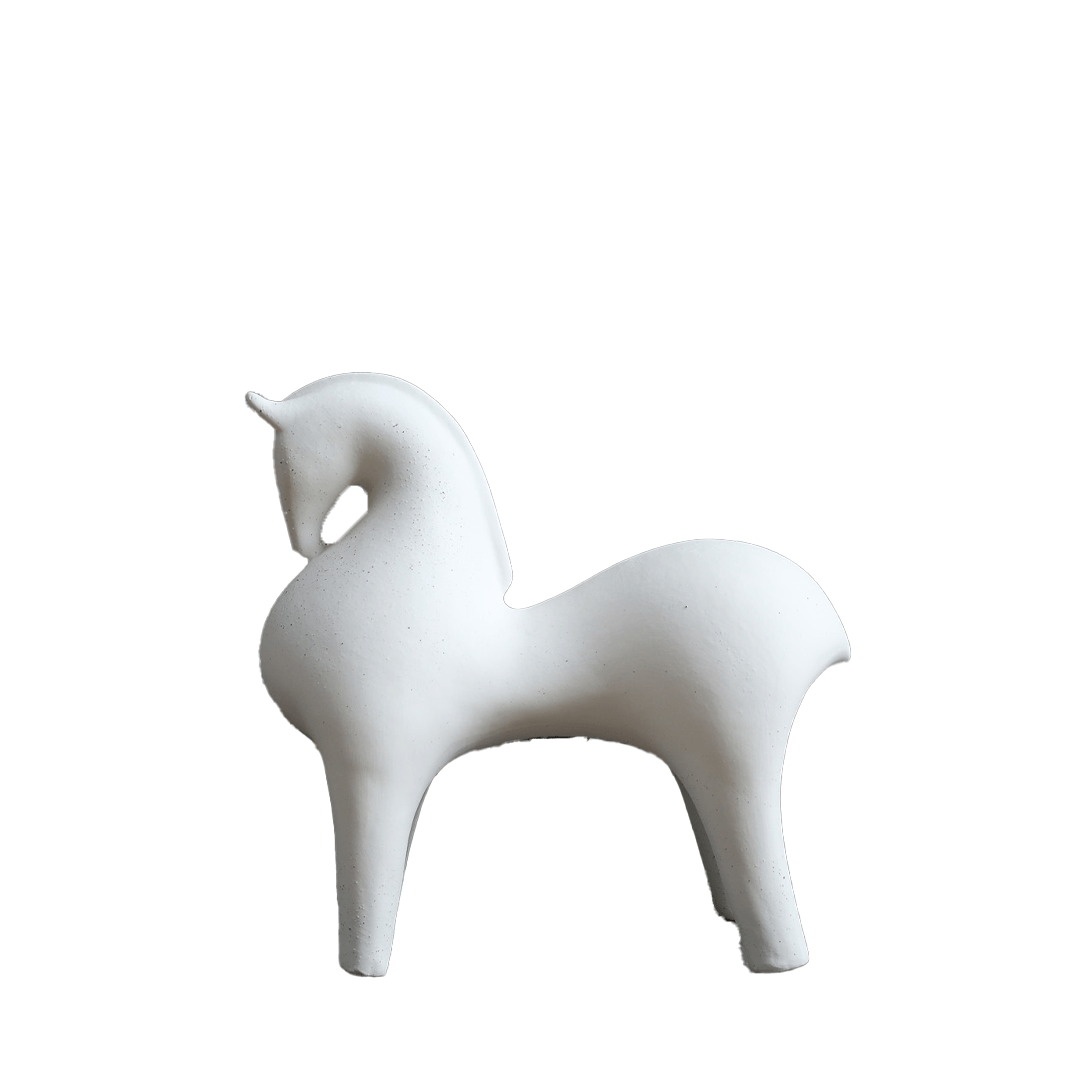 R Ceramic Horse Statue White House of Décor