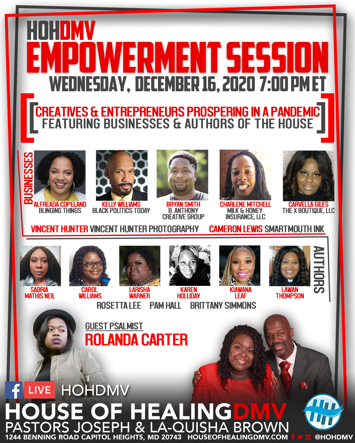 HAPPENINGS The House of Healing (DMV)