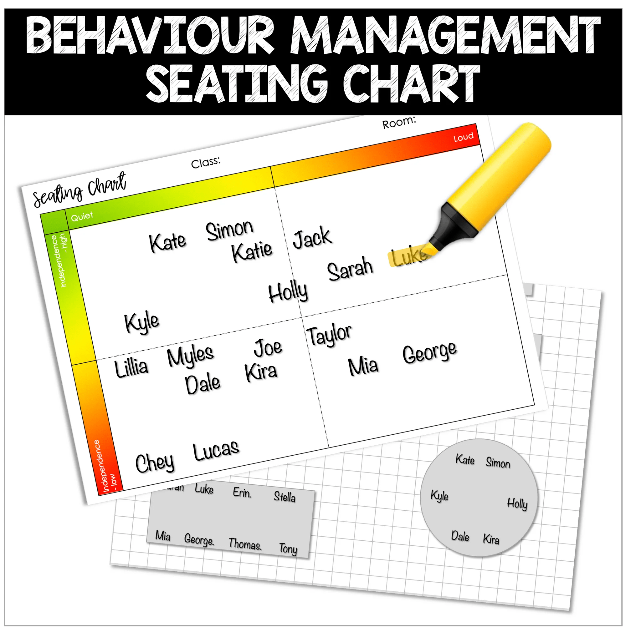 SEATING PLAN CLASSROOM MANAGEMENT CHART House of Humanities
