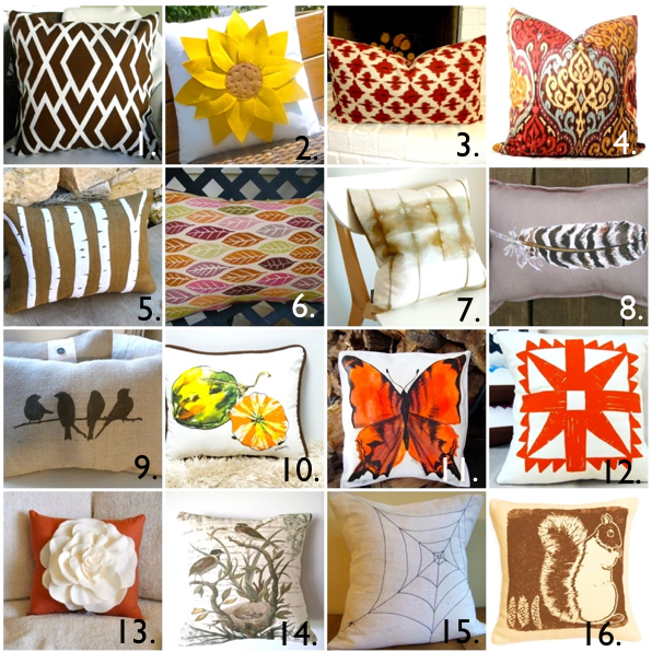 Etsy Fall Pillow Roundup House of Jade Interiors