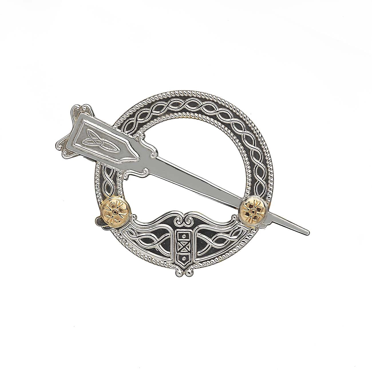 Tara Brooch Irish Gold Boss Small Irish Jewellery House of Lor