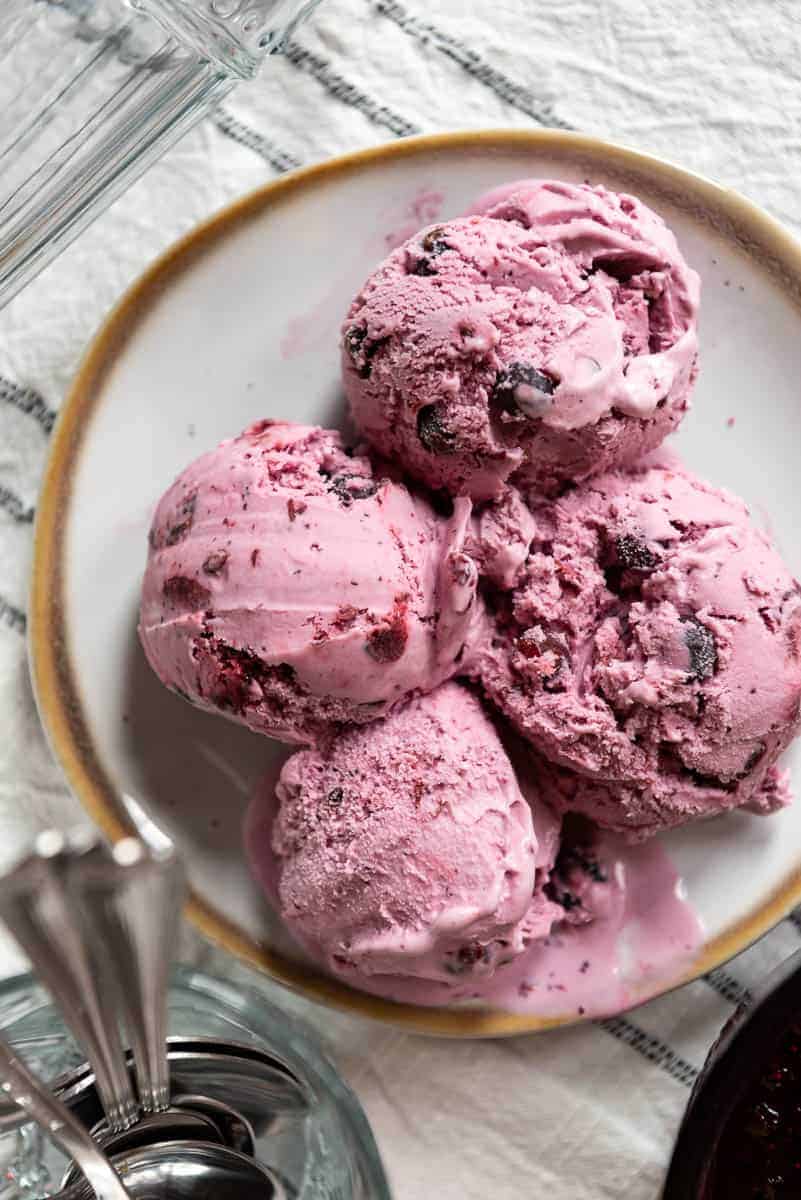 Huckleberry Ice Cream Recipe Cart