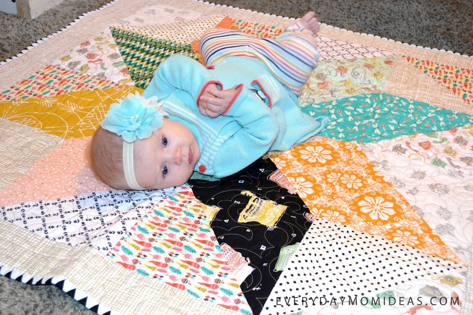 Easy Beginner Baby Quilt With Simple Steps ( FREE Patchwork Tutorial