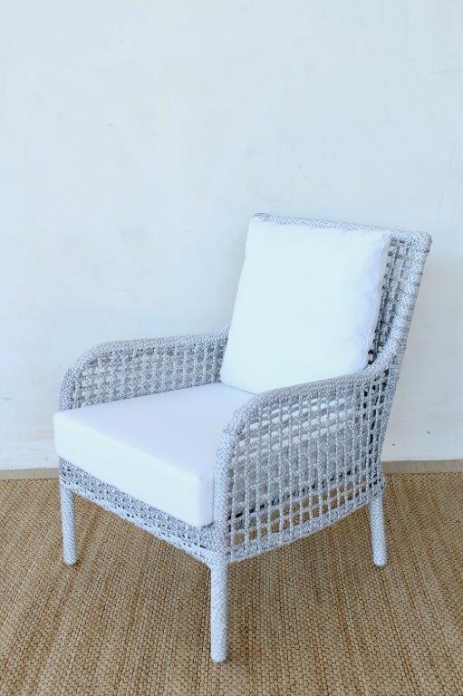 Portland Outdoor Chair Offwhite Cushion House Of Sofia