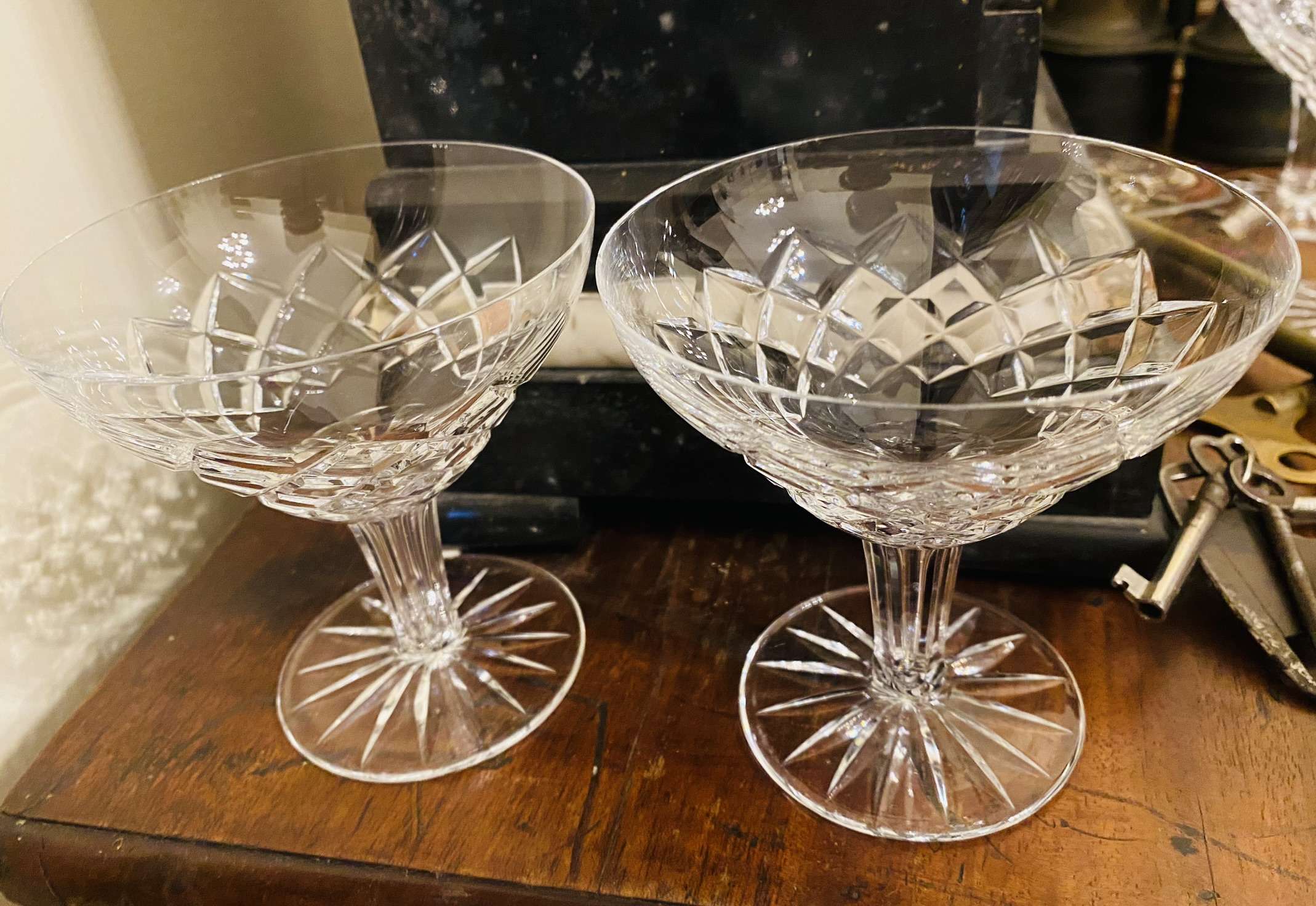 Hollow Stemmed Crystal Champagne Glasses House Of Treasures