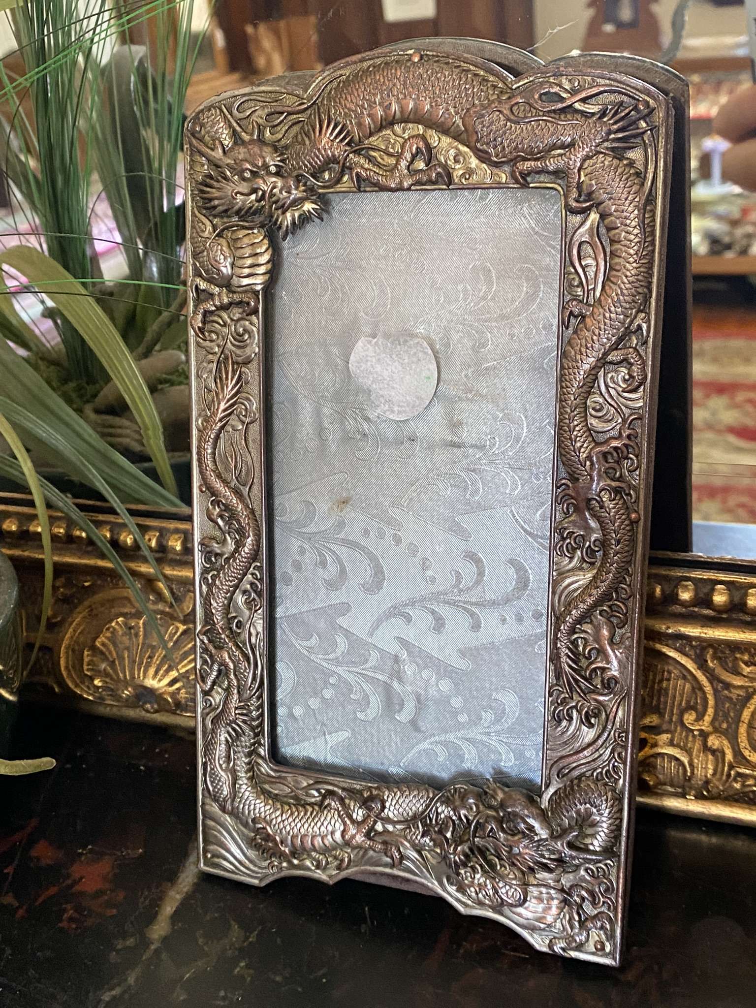 Silver Dragon Photo Frame House Of Treasures