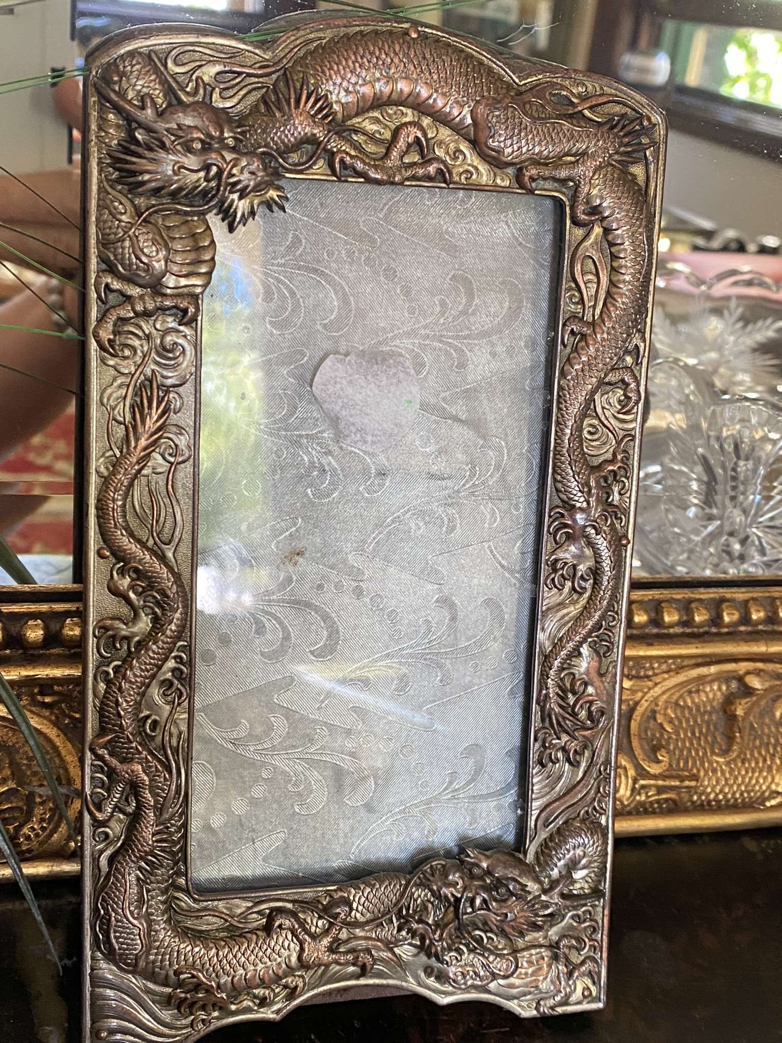 Silver Dragon Photo Frame House Of Treasures