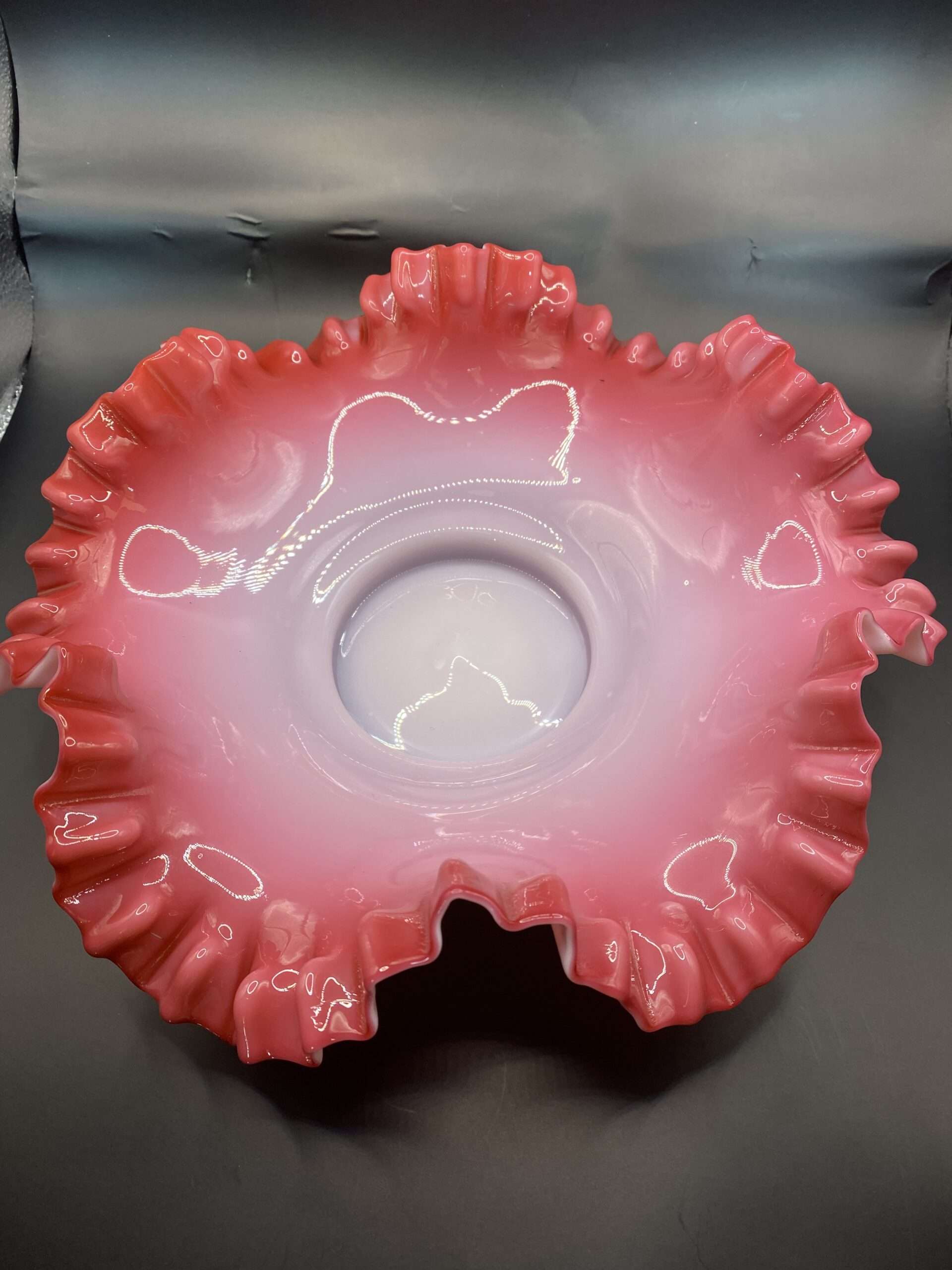 Victorian Milk Glass Fluted Bowl House Of Treasures