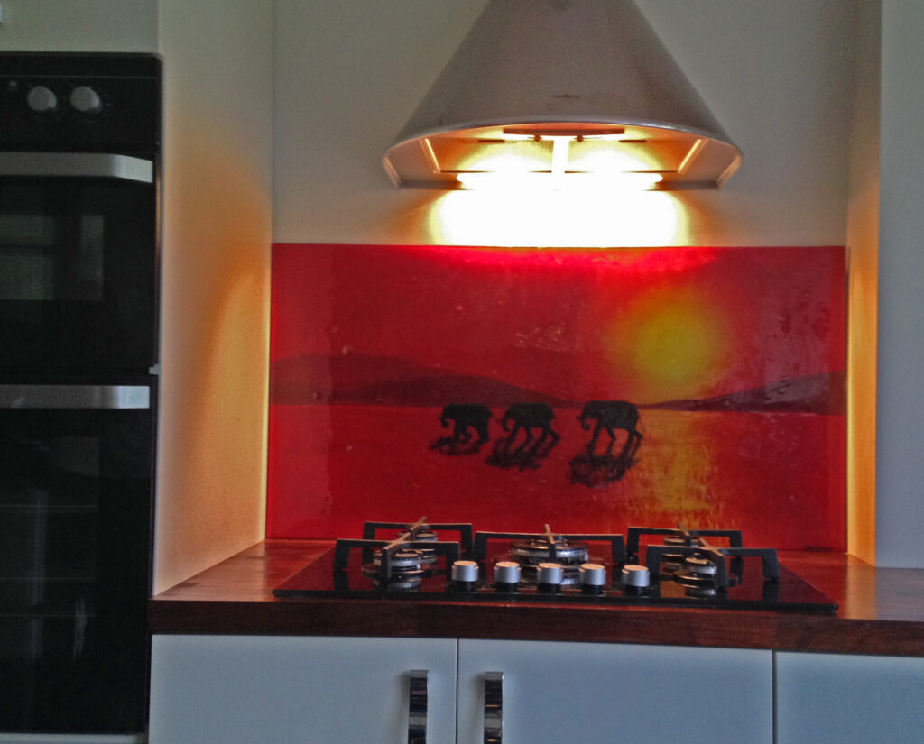 BESPOKE FUSED GLASS SPLASHBACK IN COVENTRY House of Ugly Fish
