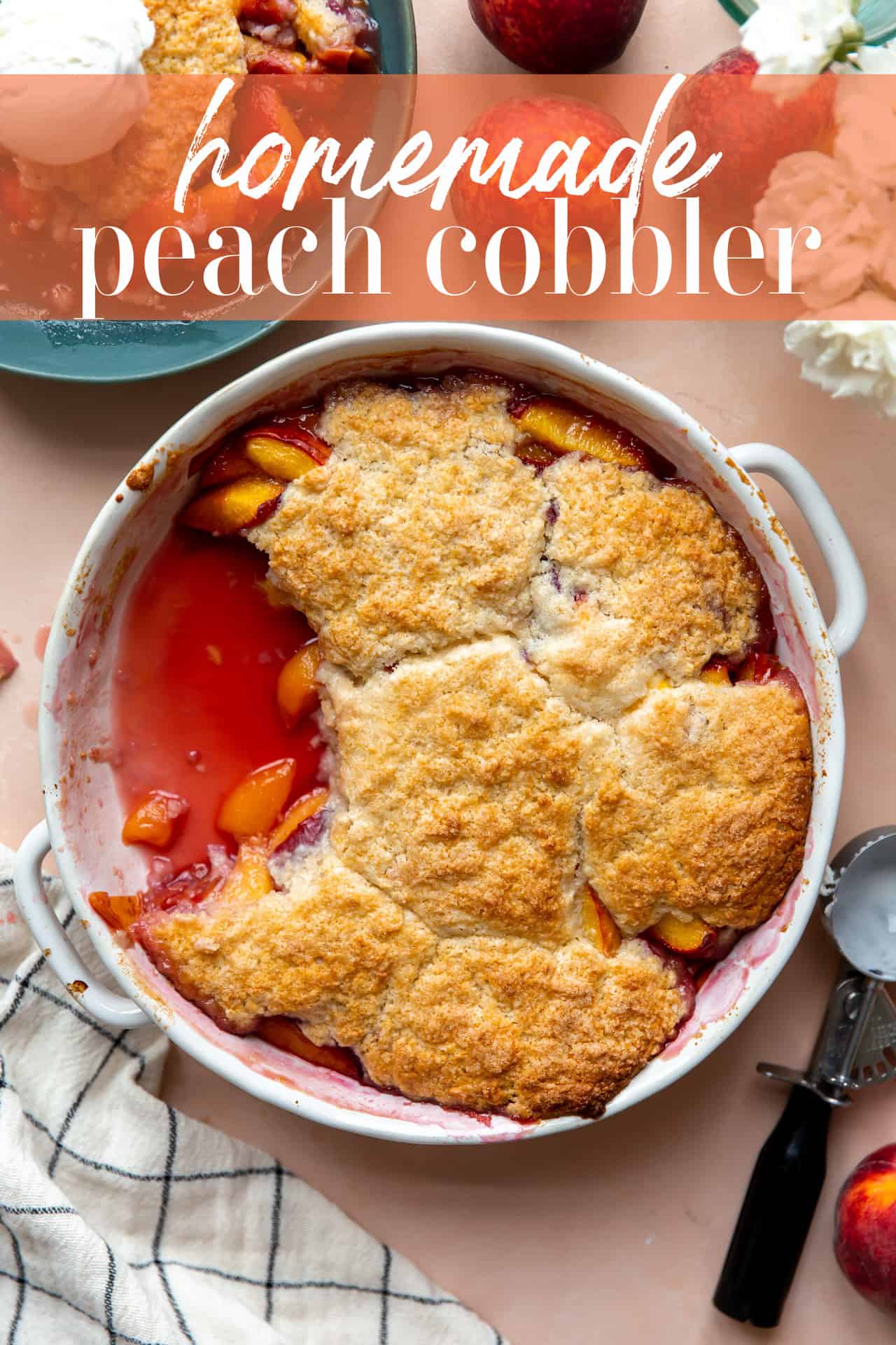 Peach Cobbler Make with Fresh, Frozen or Canned Peaches!