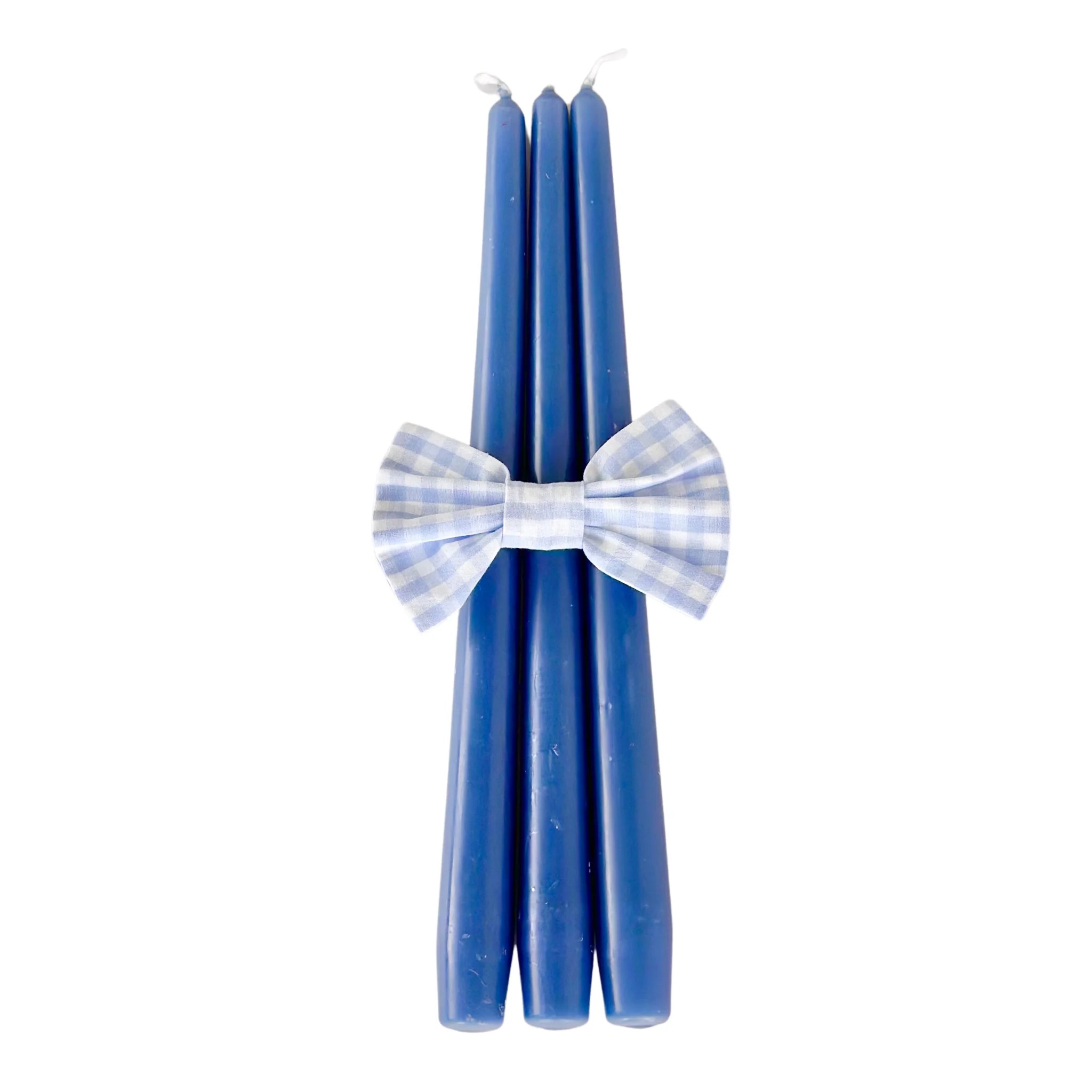 Navy Blue Dripless Taper Candles House Queiroz