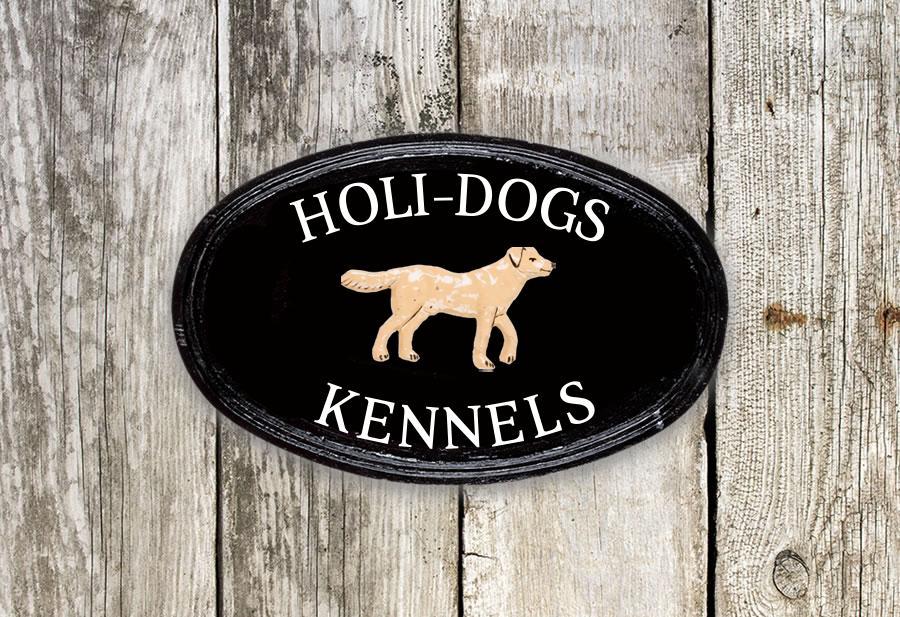Labrador Oval House Sign 14" X 9" House Signs