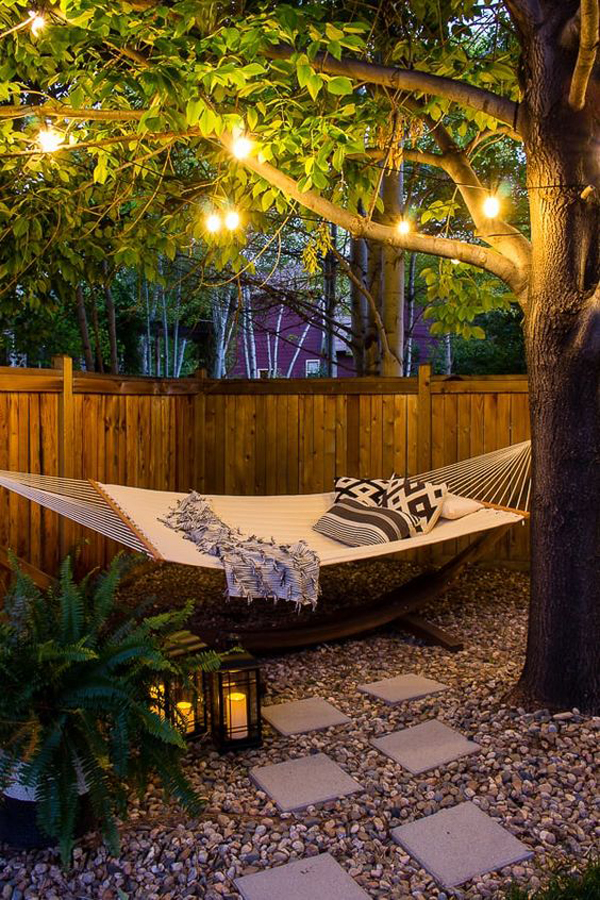 20 Cozy Outdoor Hammock Ideas To Relax In Summer