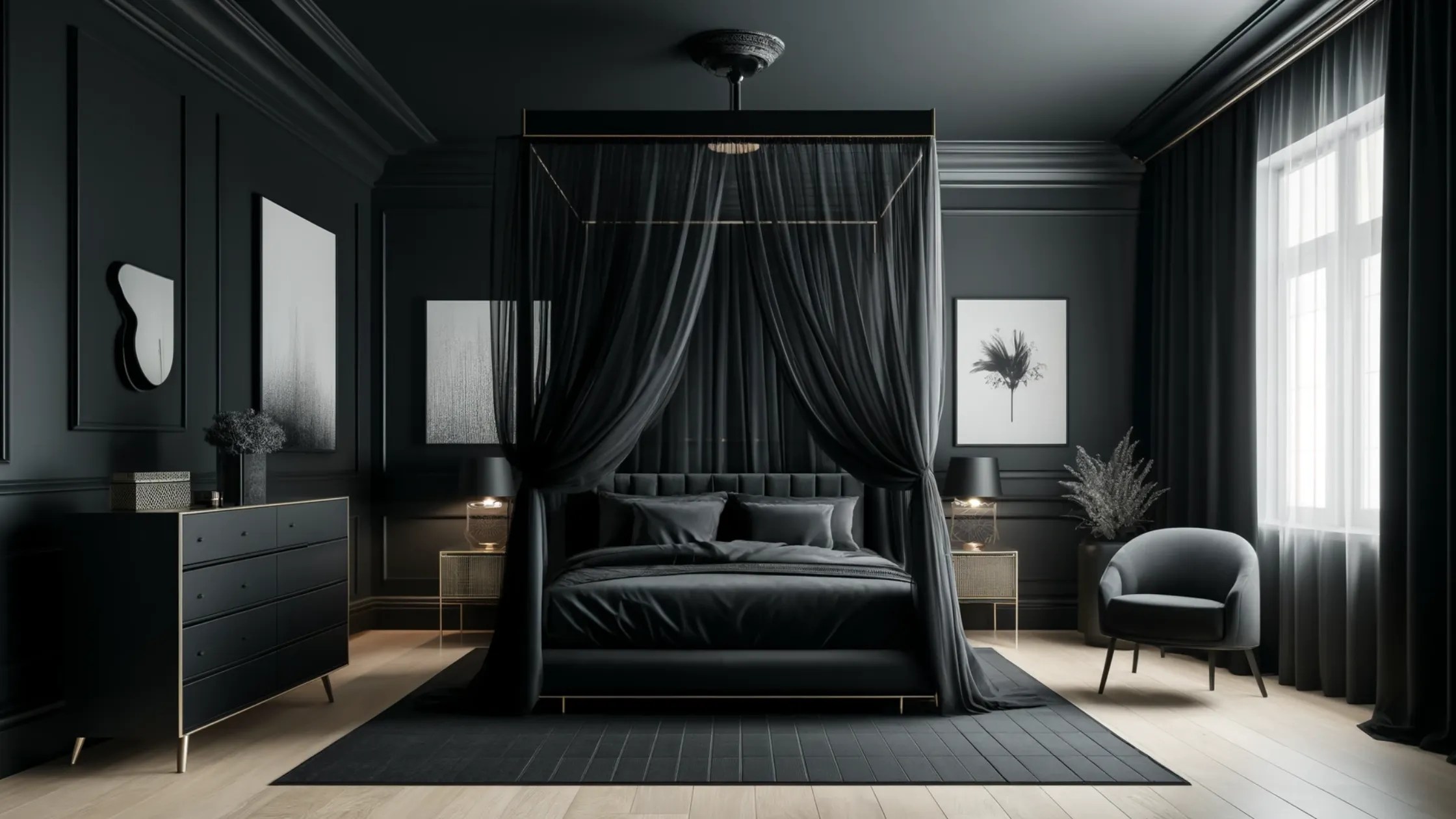 40+ Black Bedroom Ideas