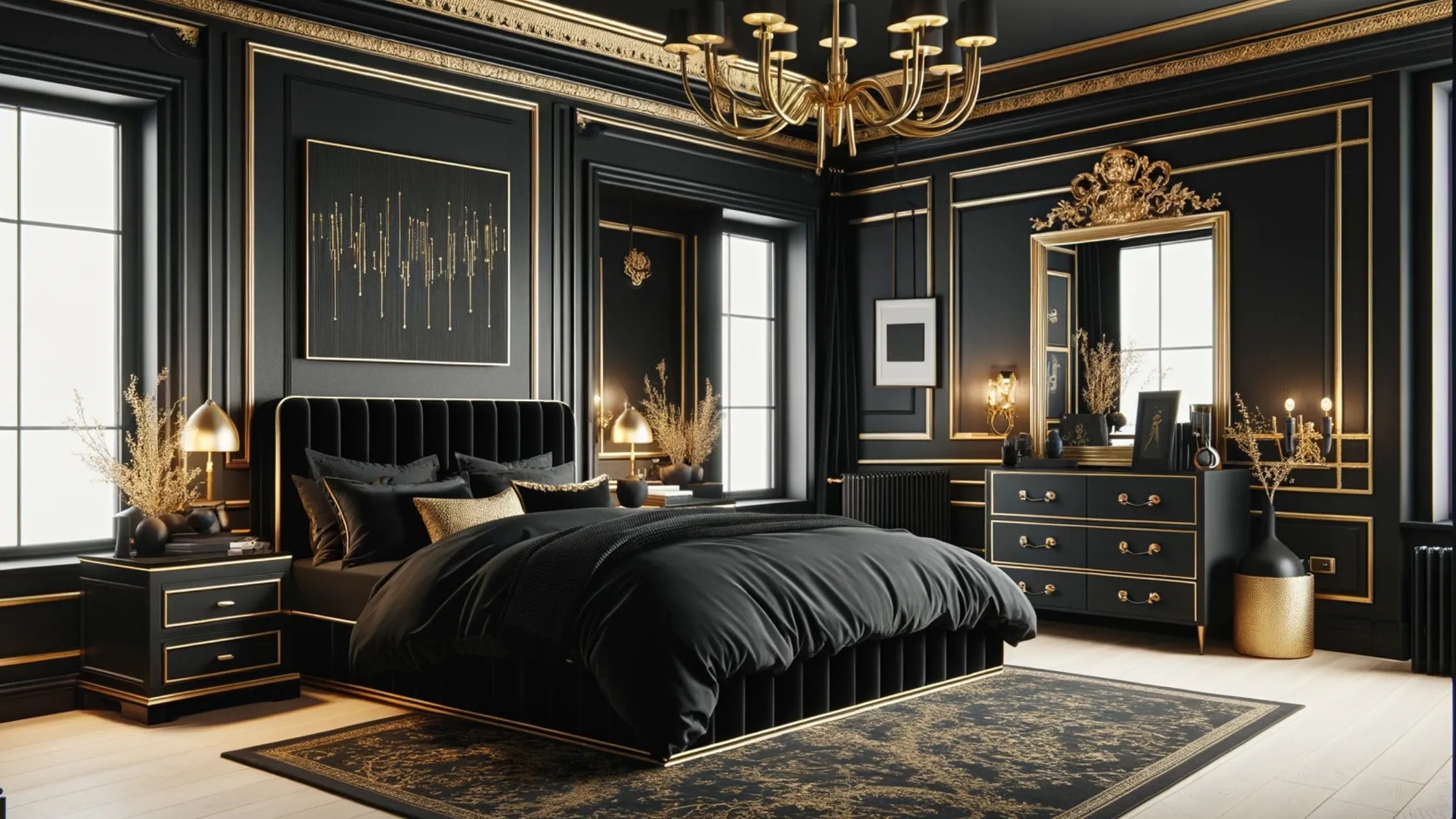 40+ Black Bedroom Ideas