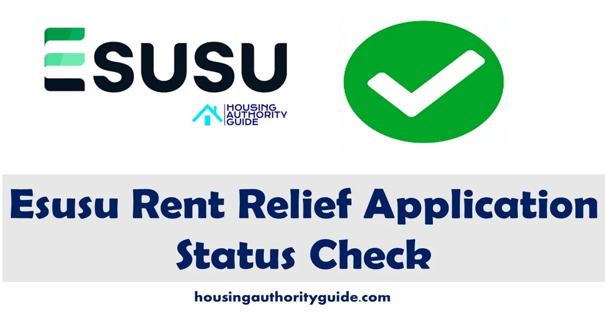 Esusu Rent Relief Application Status Check