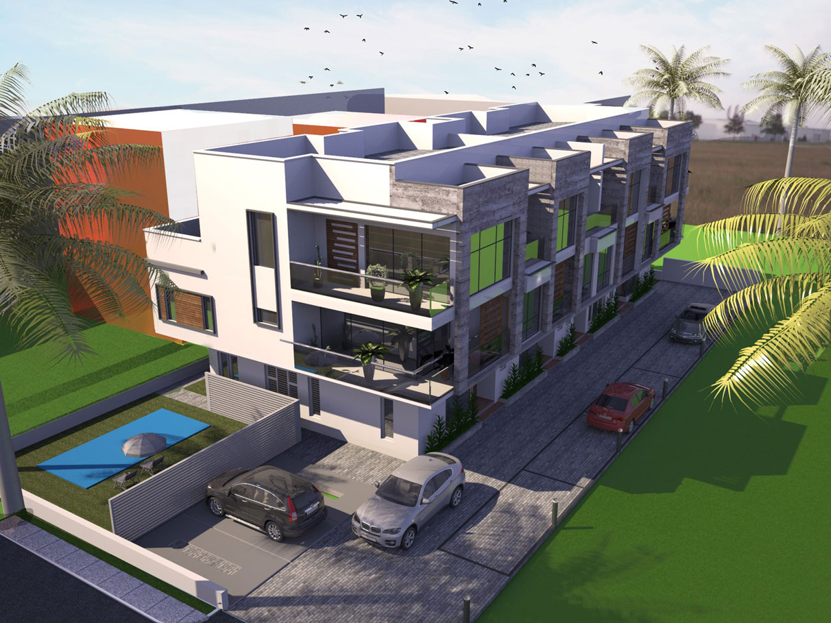 RESIDENTIAL TERRACES, LEKKI, LAGOS Housmiths Architect + Developer