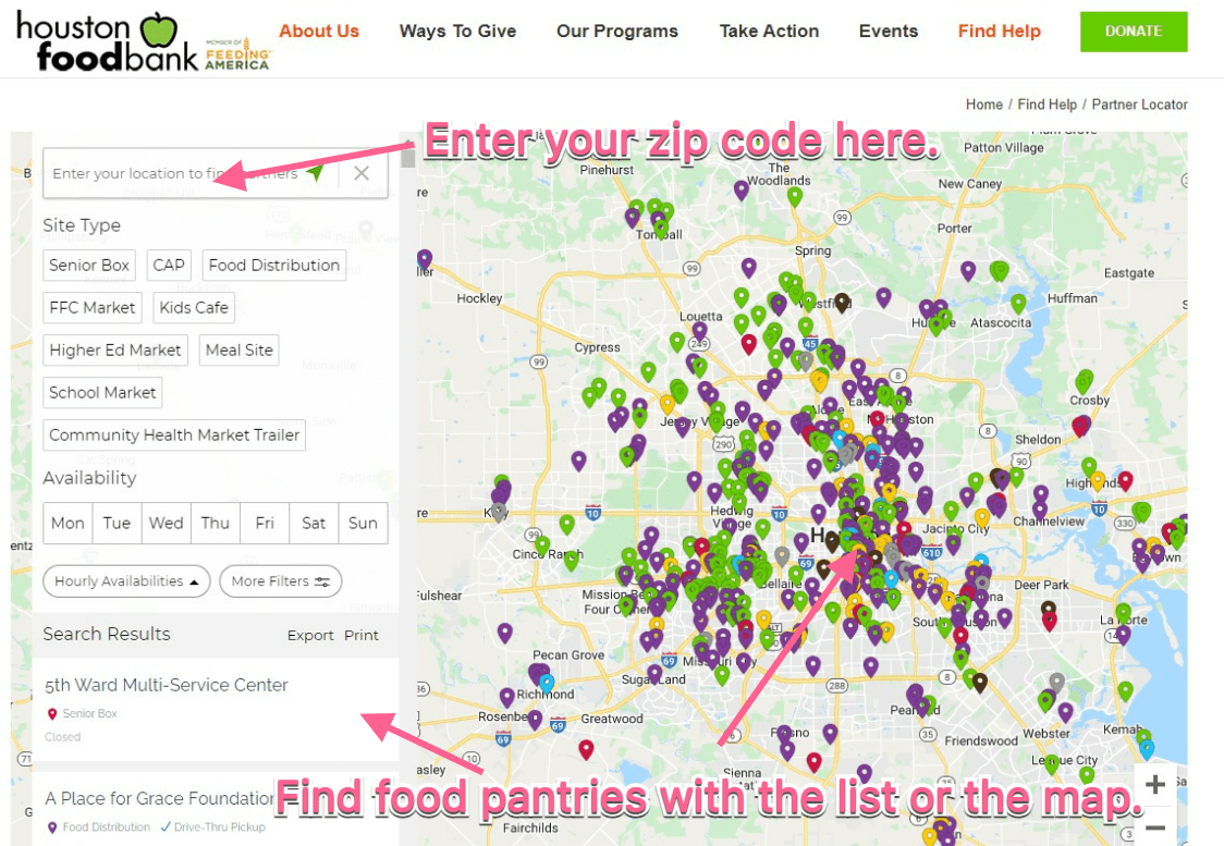 How To Find Free Food Distribution In Houston Today