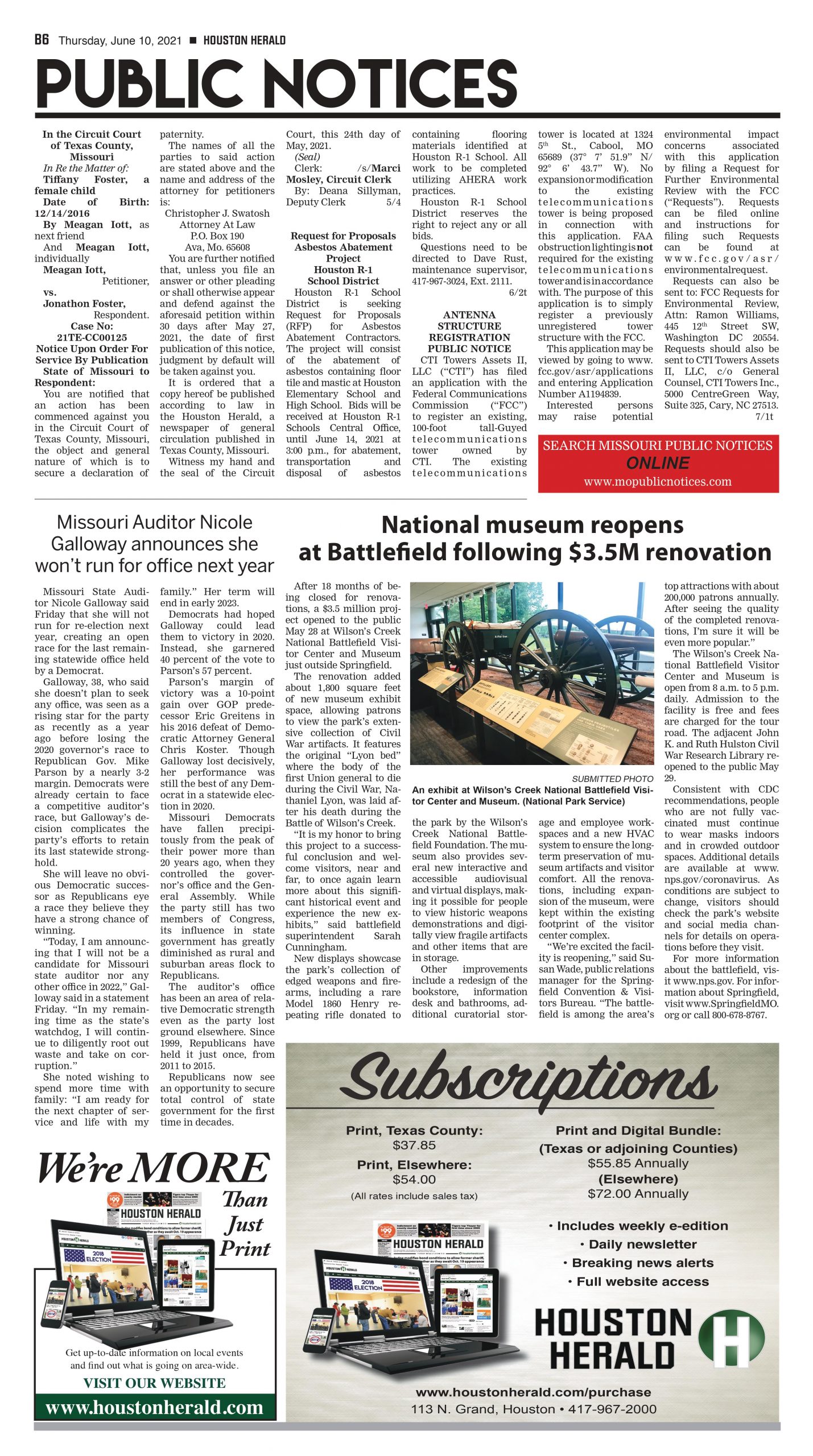 Public Notices Houston Herald