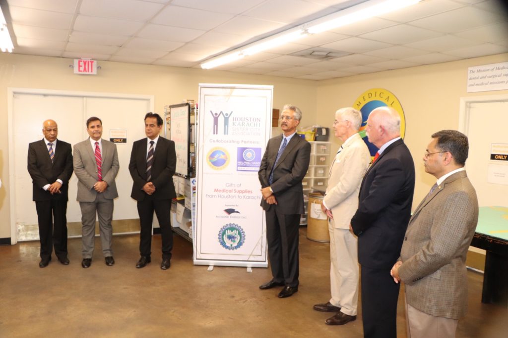 Medical Supplies Container from People of Houston to the People of