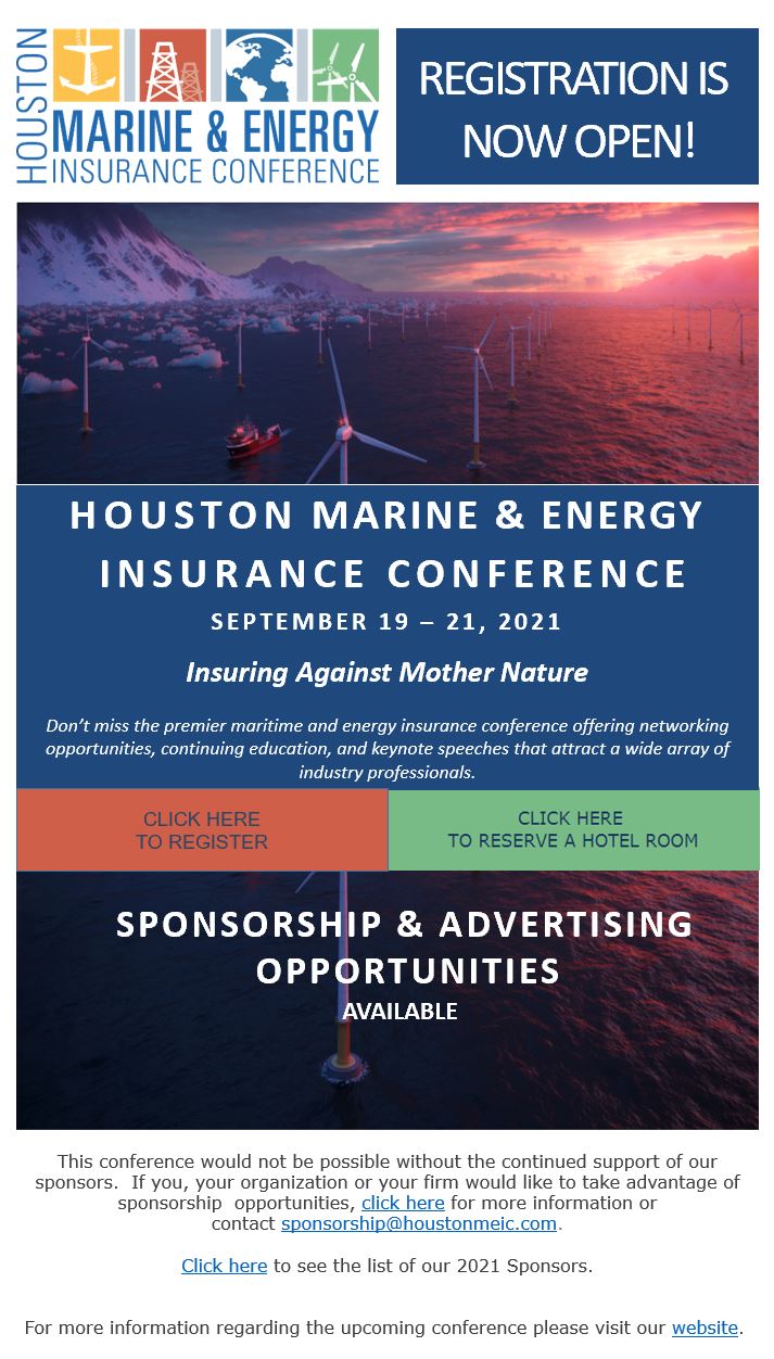 Houston Marine & Energy Insurance Conference Houston Mariners Club