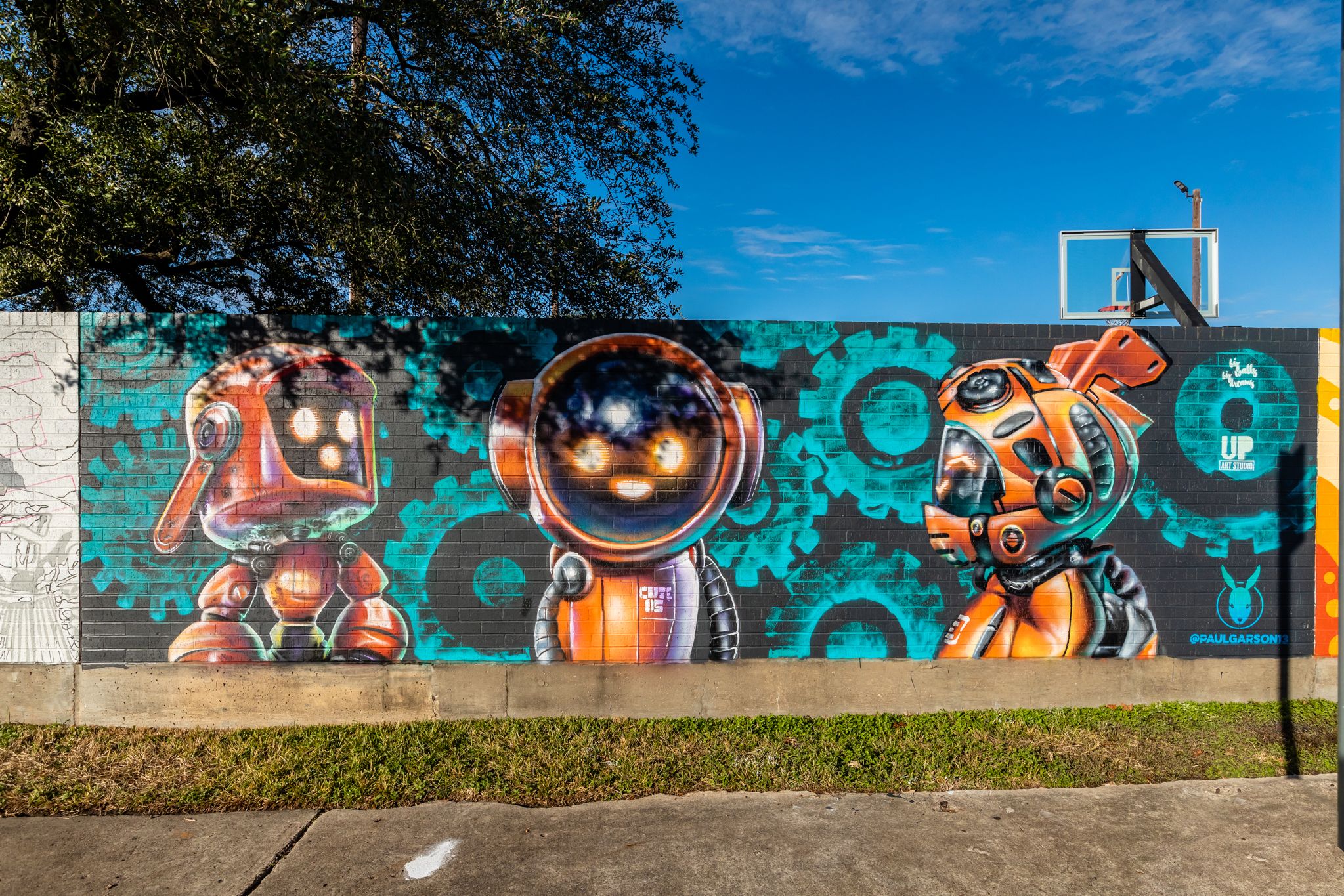 Salvation Army Paul Garson Houston Mural Map