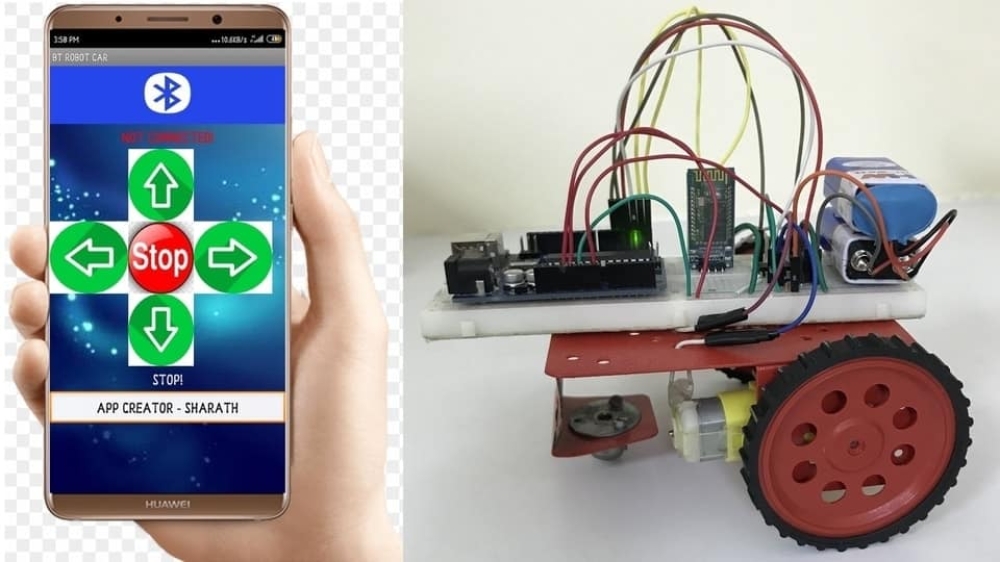 Wireless Bluetooth Controlled Robot using Arduino
