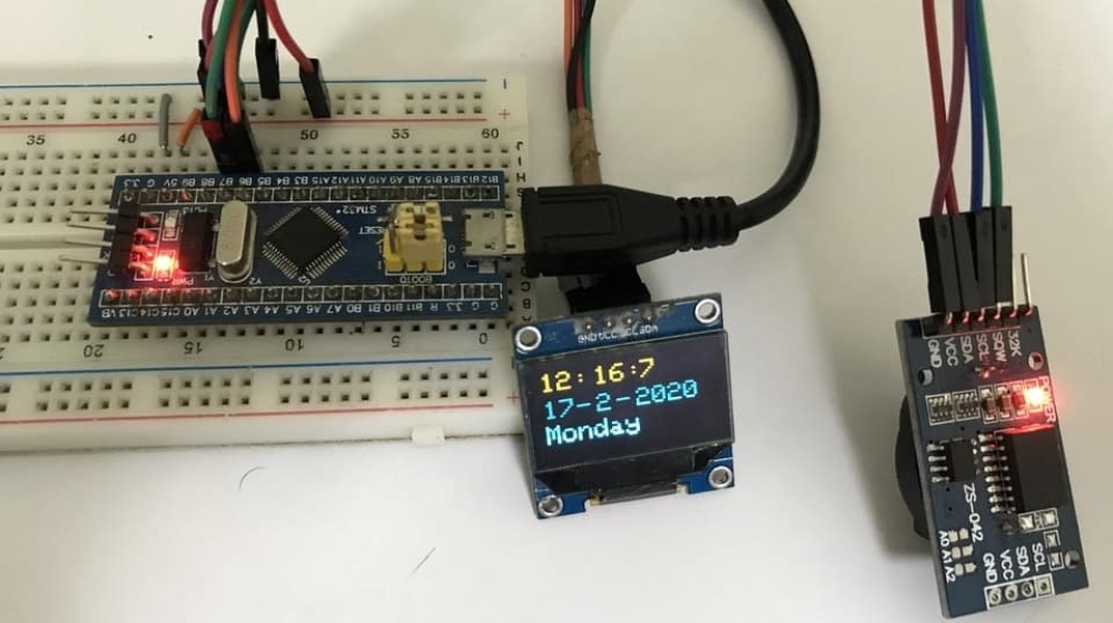 STM32 & DS3231 Based Real Time Clock with OLED