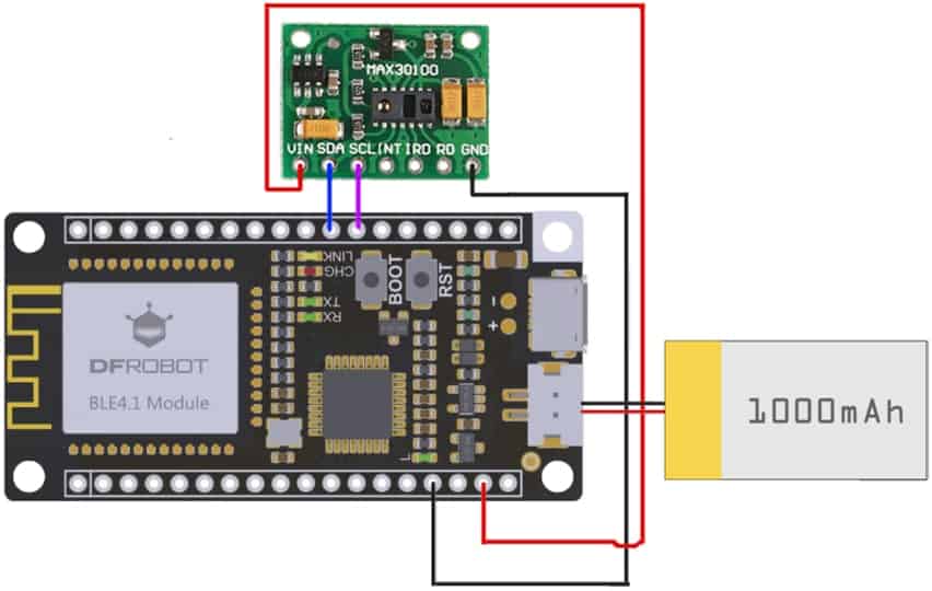 Monitor SpO2/BPM with ESP32 & MAX30100 Pulse Oximeter on Blynk