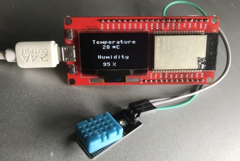 MicroPython DS18B20 Temperature Sensor with ESP32