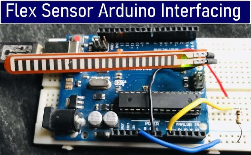 Flex Sensor & Arduino Interfacing Measure Bend/Resistance
