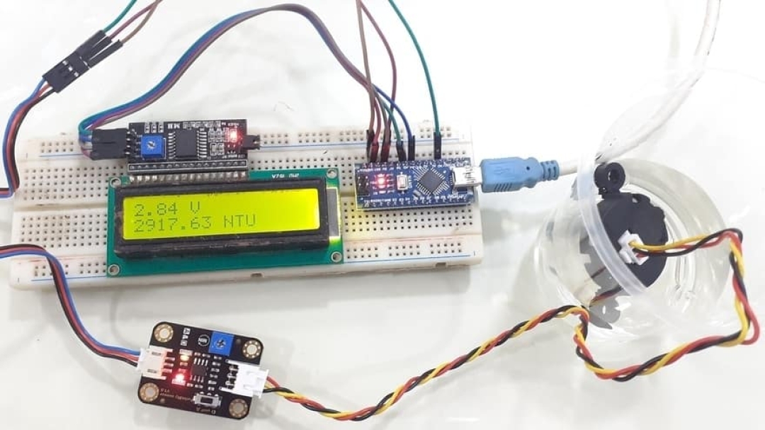 DIY Turbidity Meter using Analog Turbidity Sensor & Arduino