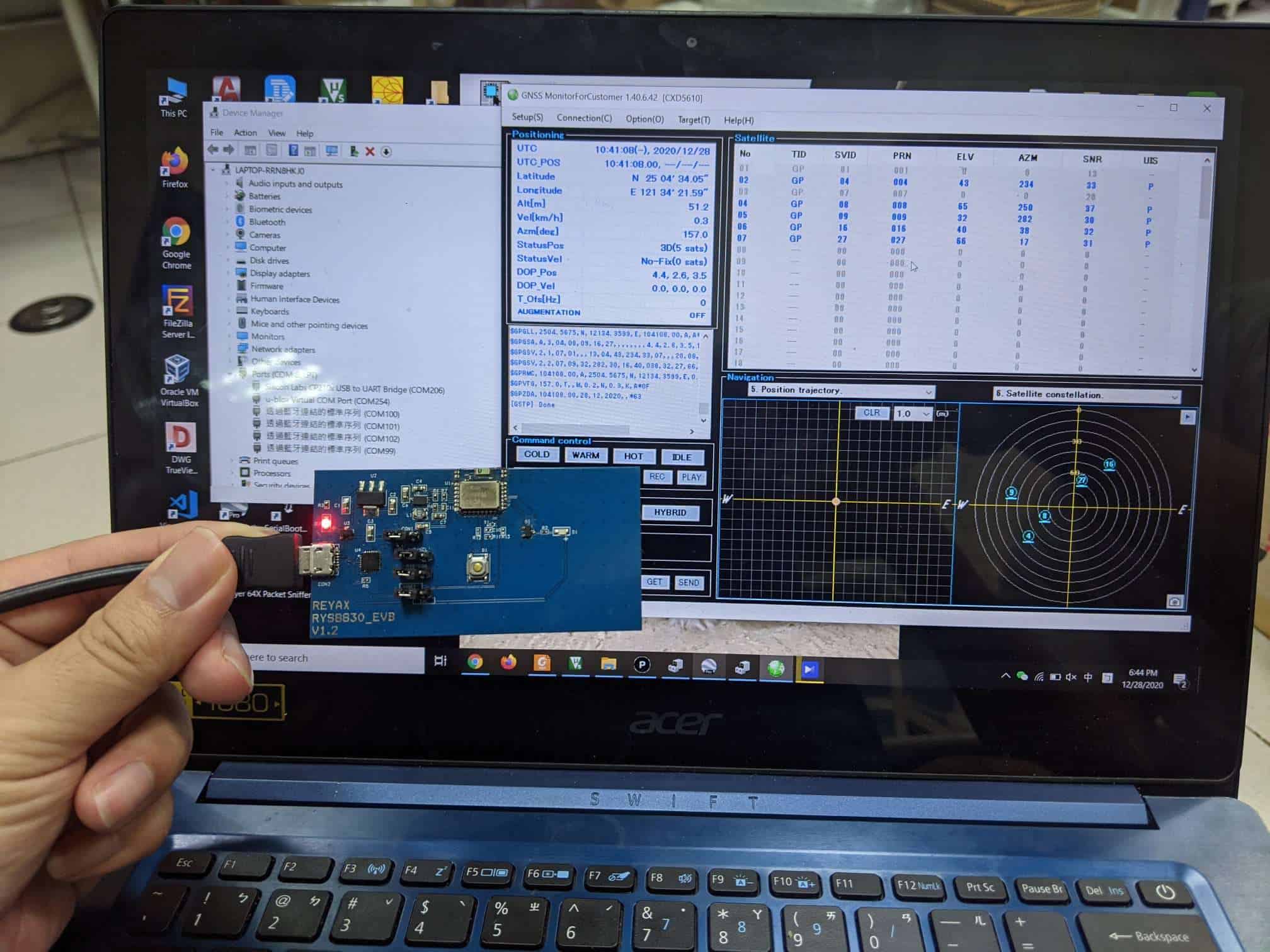 Reyax RYS8830 GPS/GNSS Receiver Module Complete Guide