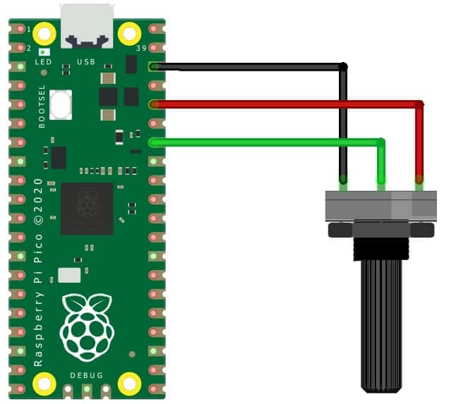 How to use ADC in Raspberry Pi Pico ADC Example Code