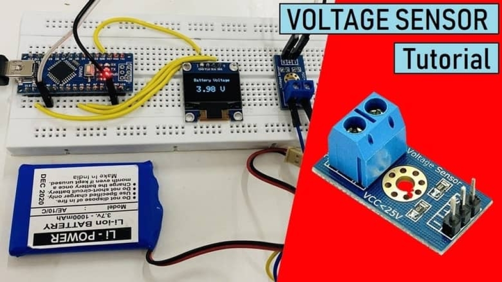 Interfacing 025V DC Voltage Sensor with Arduino