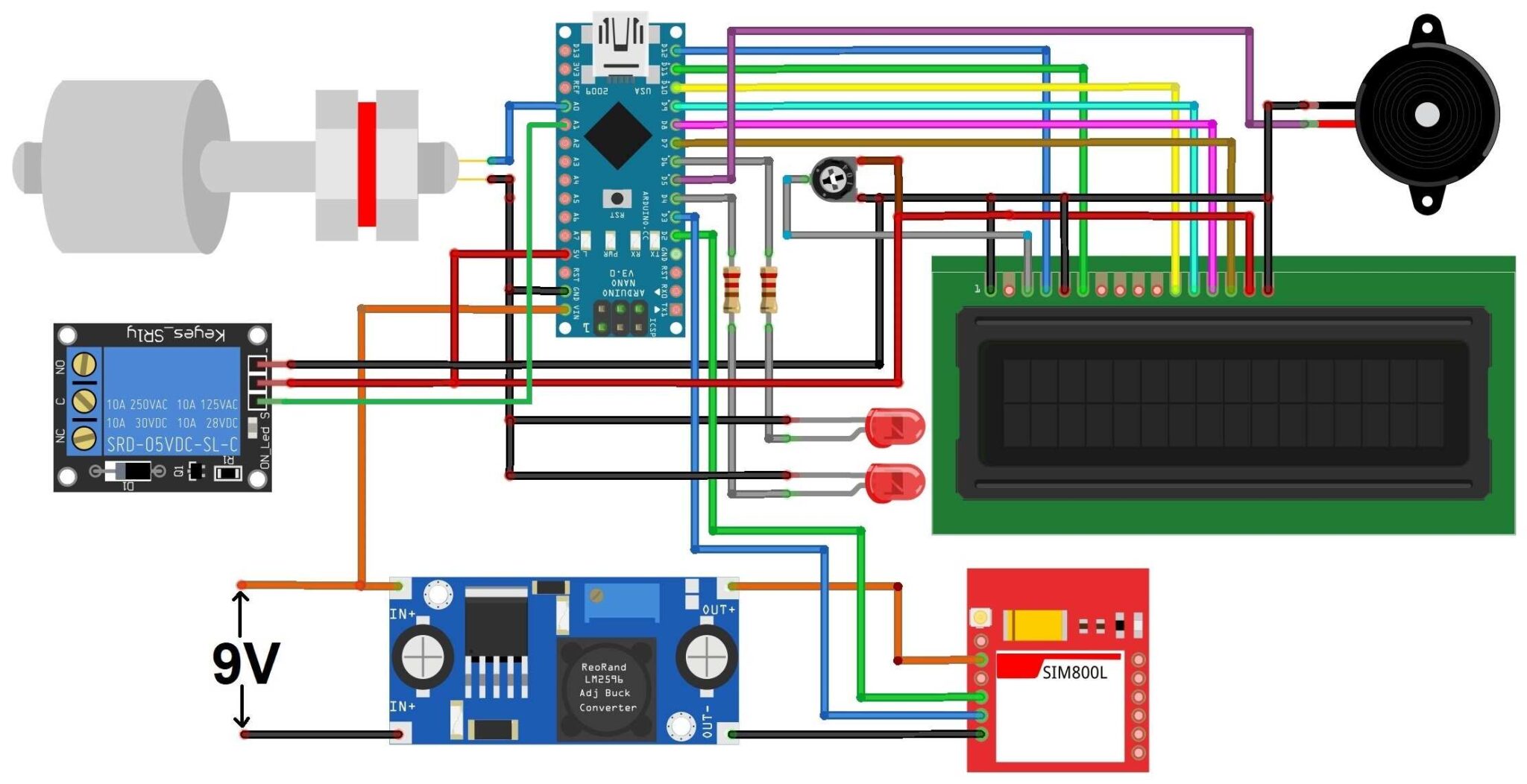 GSM Based Water Level Monitoring System with Arduino