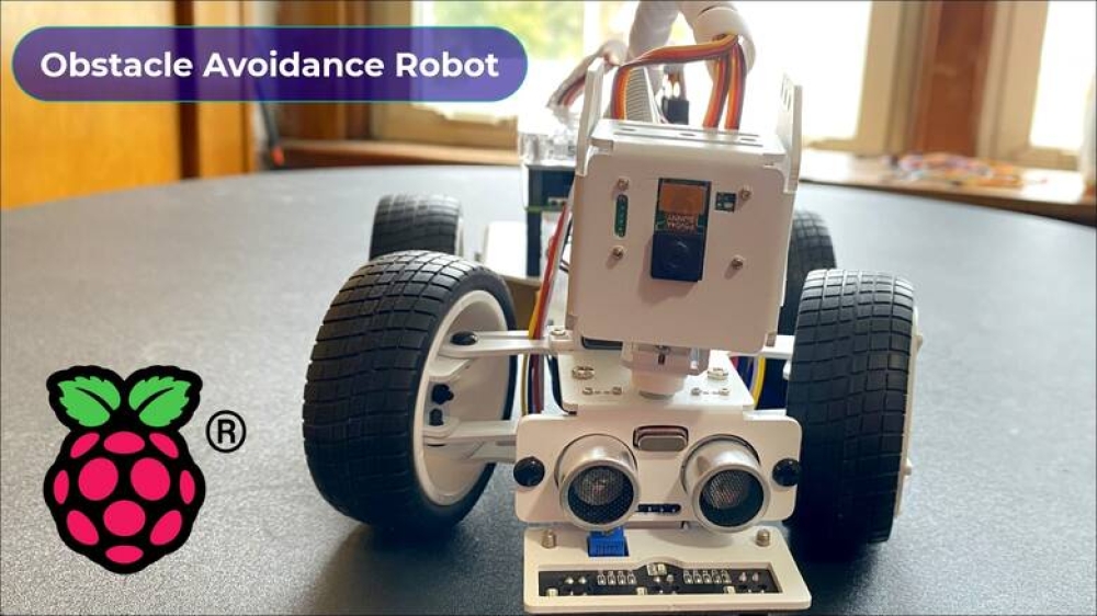 Obstacle Avoidance Robot using Raspberry Pi 4 & HCSR04