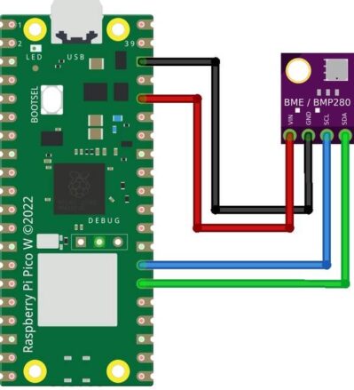 BME280 & Raspberry Pi Pico W Web Server Weather Station