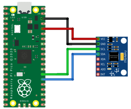 Interfacing MPU6050 with Raspberry Pi Pico & MicroPython