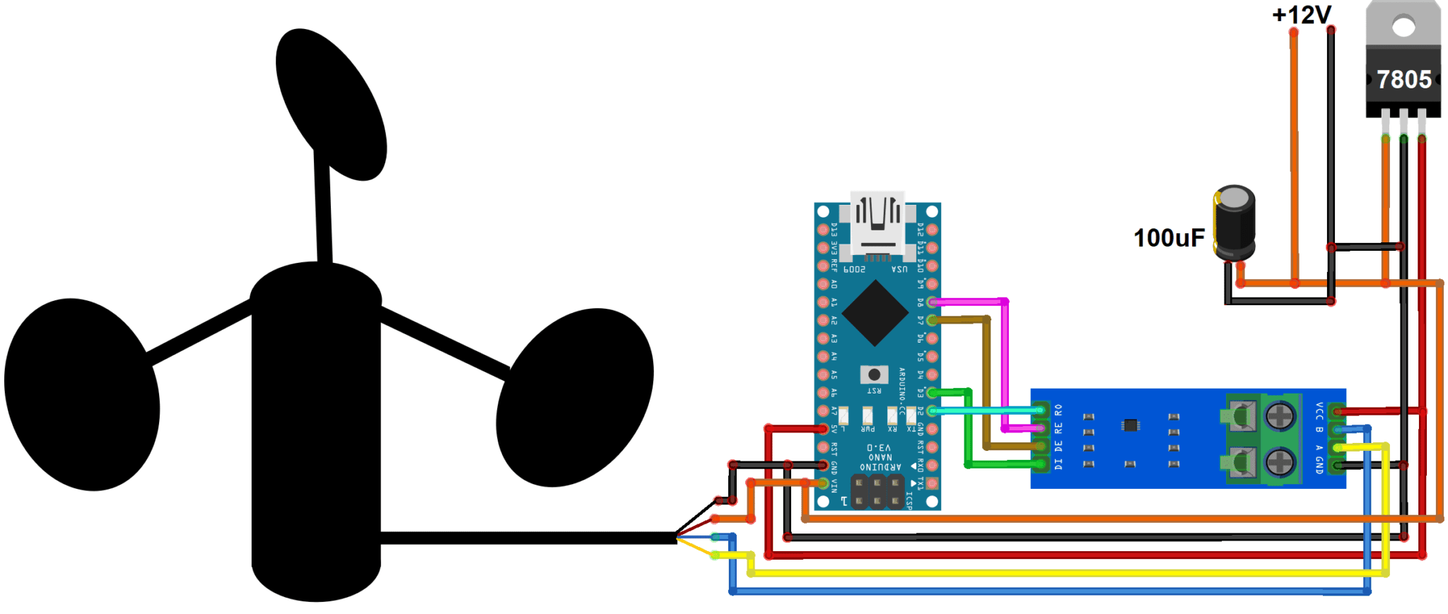 Measure Wind Speed with Ultrasonic Anemometer & Arduino