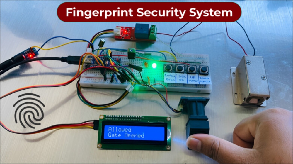 Biometric Security System with Arduino & Fingerprint Sensor