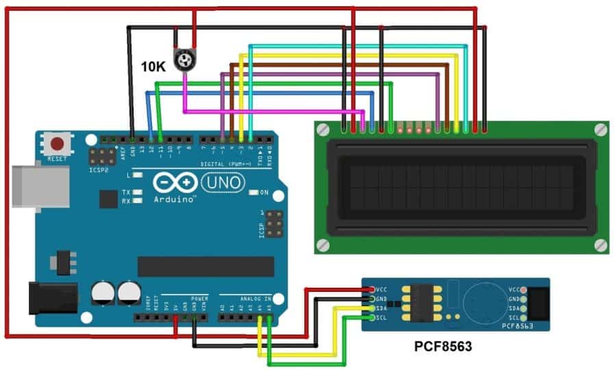 Interfacing PCF8563 Real Time Clock Module with Arduino