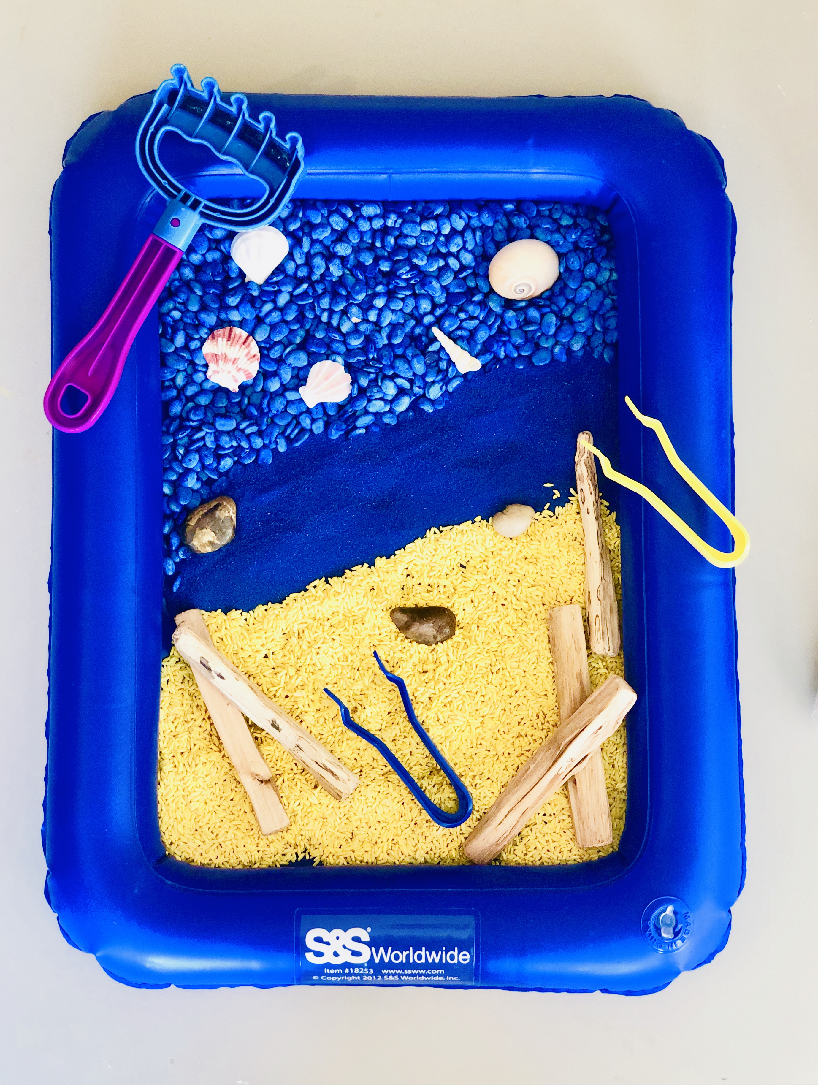 Ocean Sensory Bin How2Play.Today