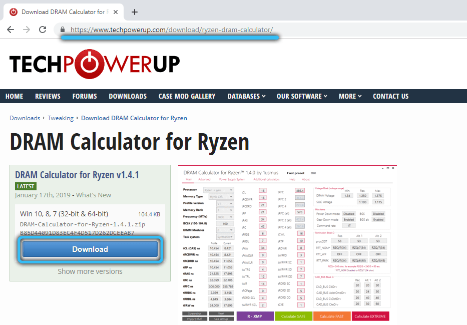 How to use the Ryzen Dram Calculator