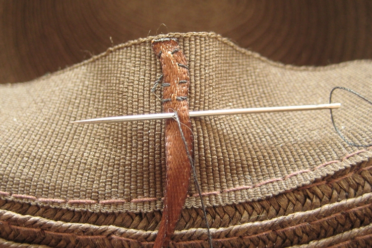 Adding a Ribbon Tie to a Hat How Did You Make This? Luxe DIY