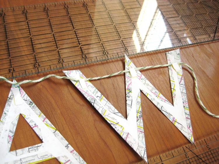 Word Garland How Did You Make This? Luxe DIY