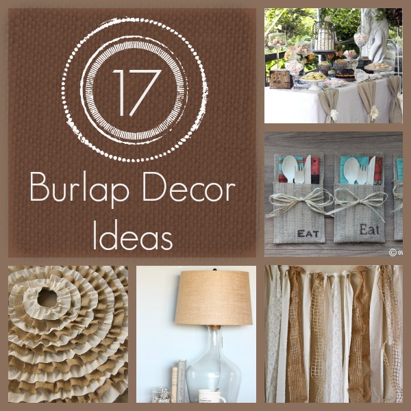 17 Burlap Decor Ideas