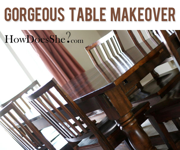 Wood Table Makeover