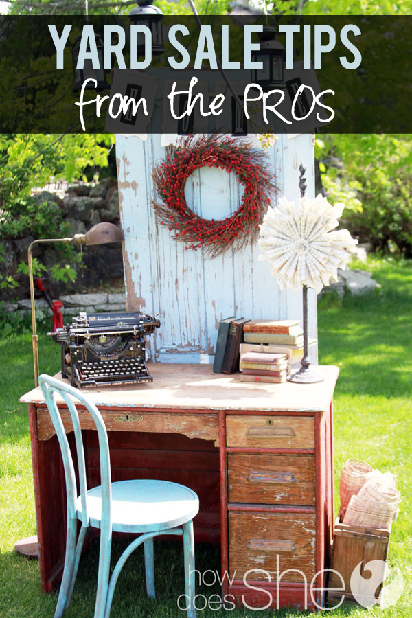 Yard sale tips from the pros