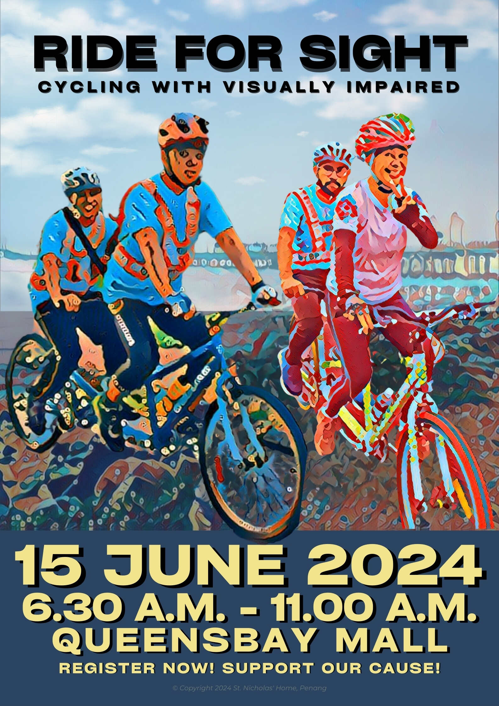 Ride For Sight 2024 Cycling with Visually Impaired Howei Online